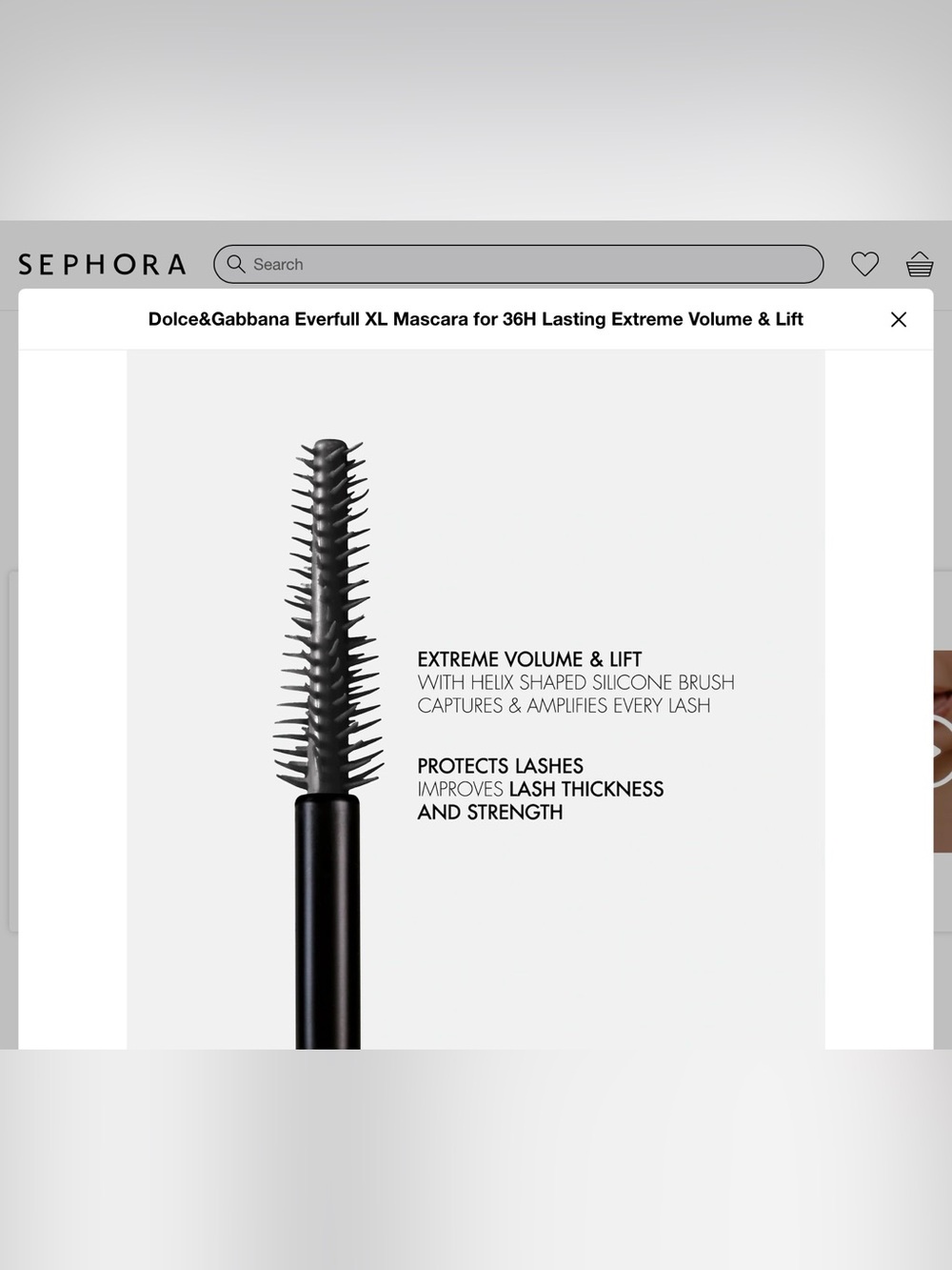Dolce&Gabbana Everfull XL Mascara for 36H Lasting Extreme Volume & Lift - Picture 4 of 6